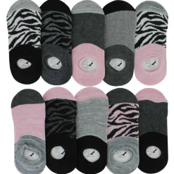 Women's Elle Animal-Print Footies 10 For $10
