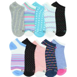 Women's Elle Polka-Dot No-Show 10 For $10