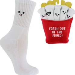 Women's Embroidered Fries Mid-Crew 5-Pair Pack