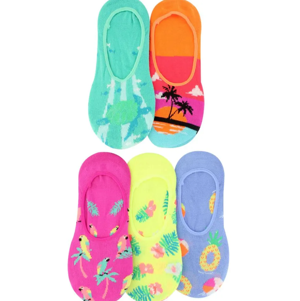 Women's ET TU Glow-In-The-Dark Tropical 5 Pairs