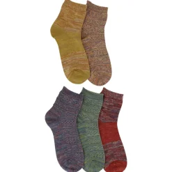 Women's ET/TU Textured Anklets 5-Pair Pack