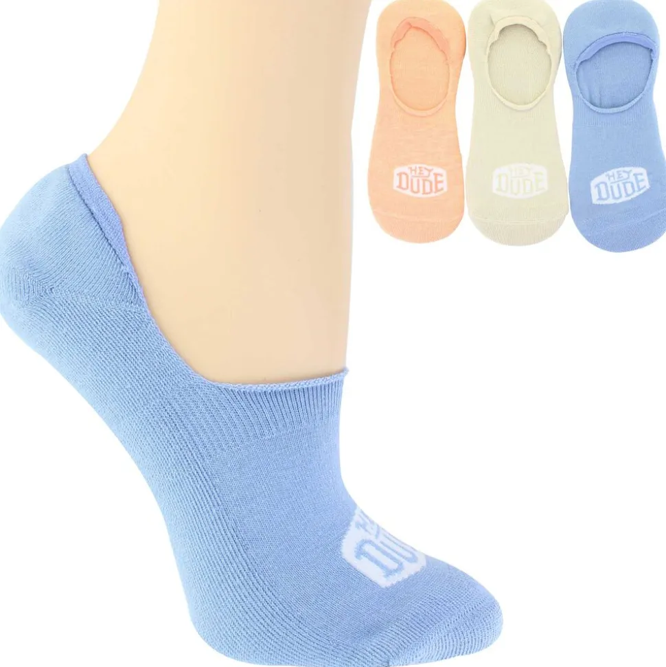 Women's HEYDUDE Solid No-Show 3-Pair Pack