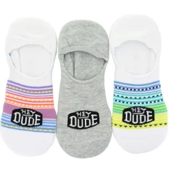 Women's HEYDUDE Striped No-Show 3-Pair Pack