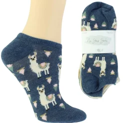 Women's Llama-Print No-Show Socks 10 For $10
