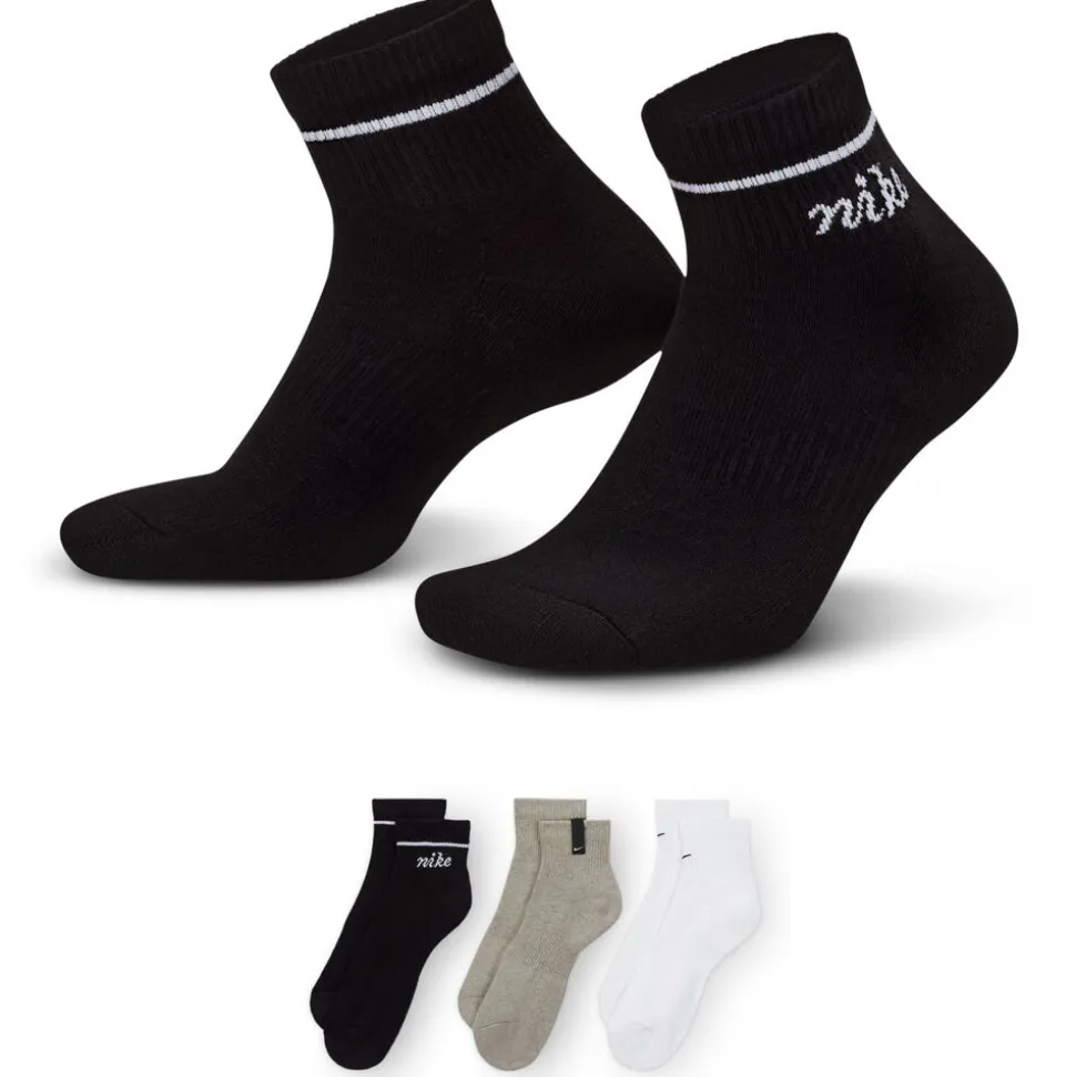 Women's Nike Everyday Cushioned Ankle 3-Pair Pack