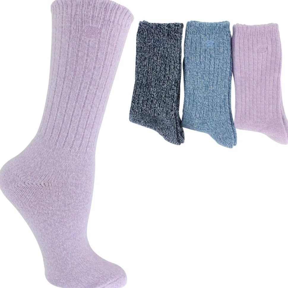 Women's Skechers Boot Crew 3-Pair Pack